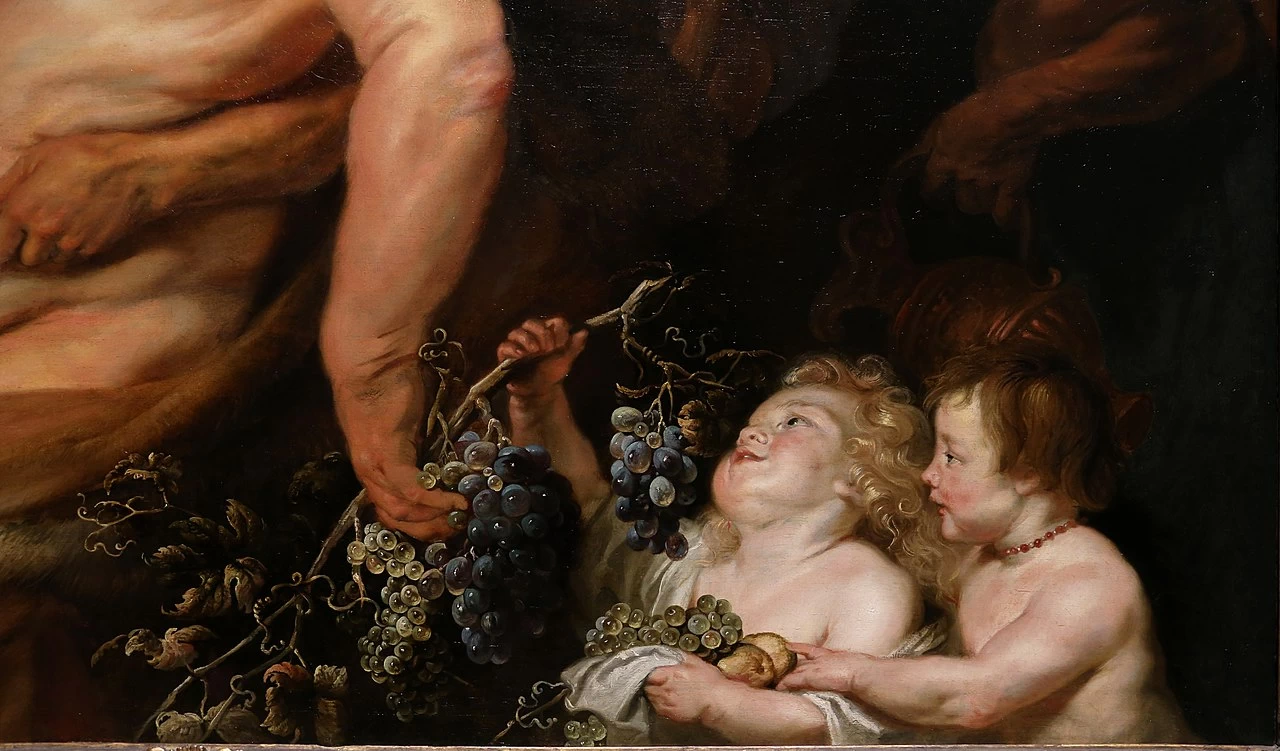 Sileno ebbro sostenuto da satiri - National Gallery of Art, Londra, dettaglio